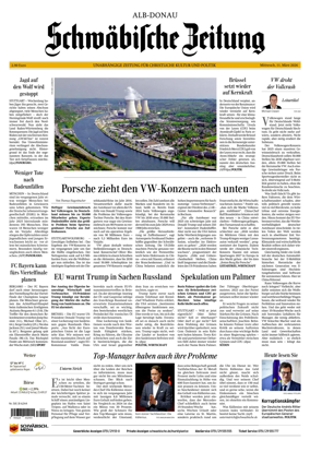 Cover of Schwabische Zeitung (Alb-Donau)