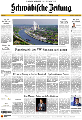 Cover of Schwabische Zeitung (Bad Waldsee / Aulendorf)