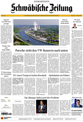 Cover of Schwabische Zeitung (Sigmaringen)