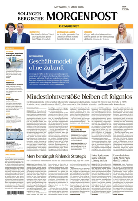 Cover of Solinger Bergische Morgenpost/Remscheid