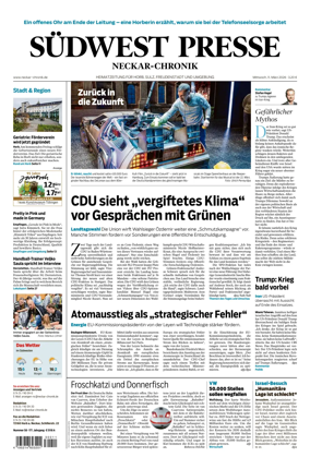 Cover of SUDWEST PRESSE - Neckar-Chronik