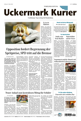 Cover of Templiner Zeitung