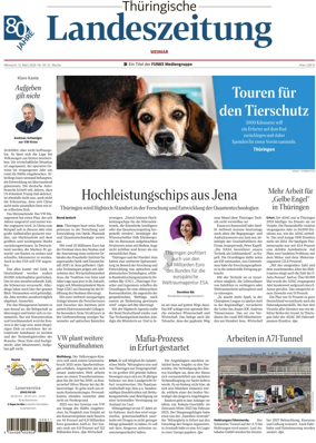 Cover of Thuringische Landeszeitung (Weimar)
