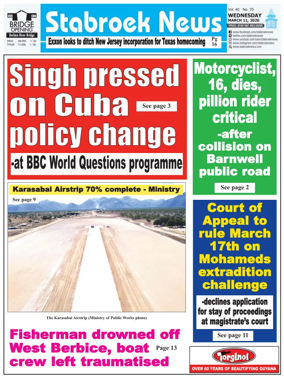 Cover of Stabroek News