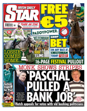 Cover of Irish Daily Star