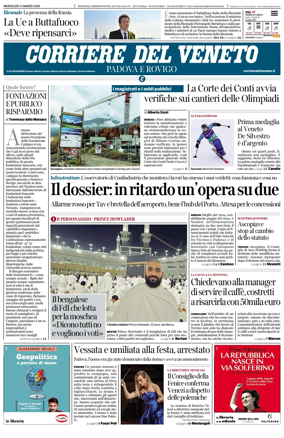 Cover of Corriere del Veneto (Padova e Rovigo)
