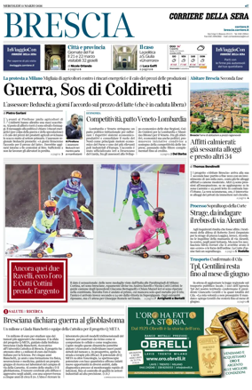 Cover of Corriere della Sera (Brescia)