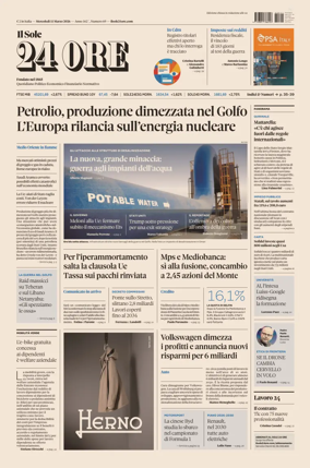 Cover of Il Sole 24 Ore