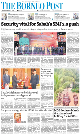 Cover of The Borneo Post (Sabah)