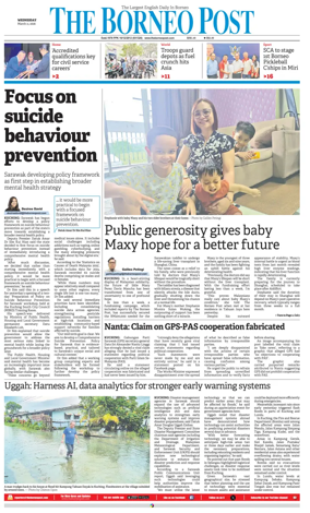 Cover of The Borneo Post (Sarawak)