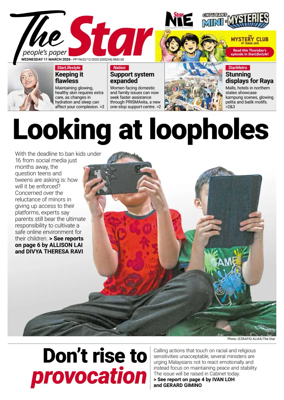 Cover of The Star Malaysia