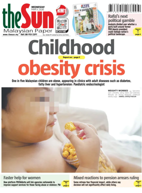 Cover of The Sun (Malaysia)