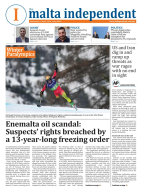 Cover of Malta Independent