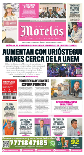 Cover of Diario de Morelos