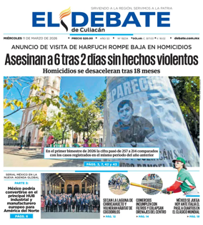 Cover of El Debate de Culiacan