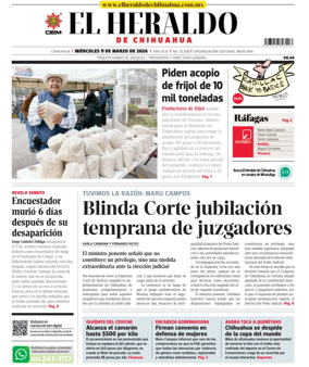 Cover of El Heraldo de Chihuahua