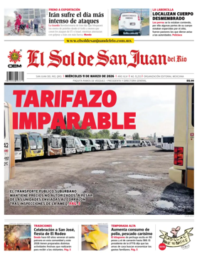 Cover of El Sol de San Juan del Rio