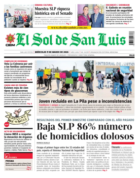 Cover of El Sol de San Luis Potosi