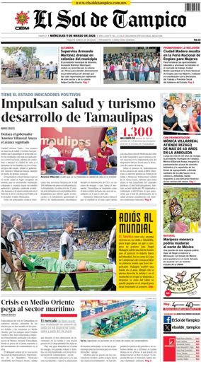 Cover of El Sol de Tampico