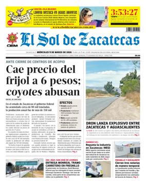 Cover of El Sol de Zacatecas