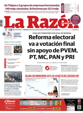 Cover of La Razon de Mexico