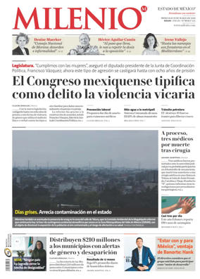 Cover of Milenio Edo de Mexico