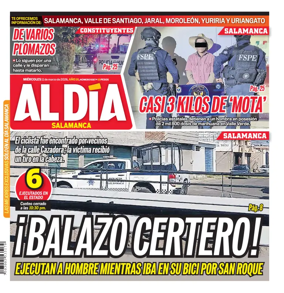 Cover of Periodico Al Dia (Salamanca)