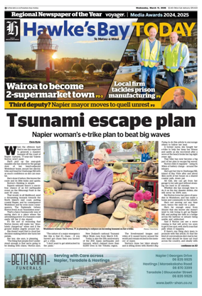 Cover of Hawke's Bay Today