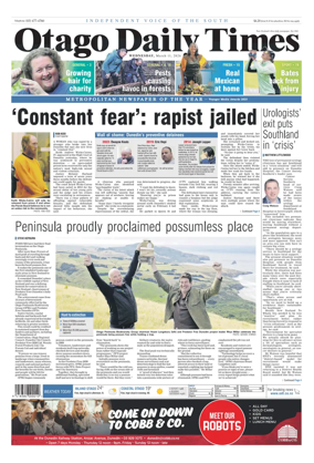 Cover of Otago Daily Times