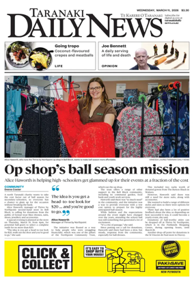 Cover of Taranaki Daily News