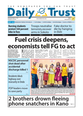 Cover of Daily Trust