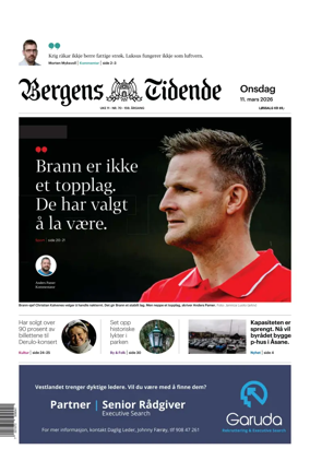 Cover of Bergens Tidende