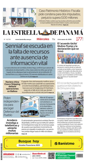 Cover of La Estrella de Panama