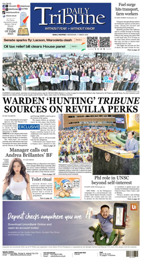 Cover of Daily Tribune (Philippines)