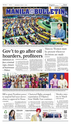 Cover of Manila Bulletin