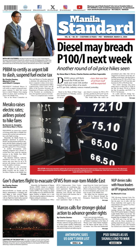 Cover of Manila Standard