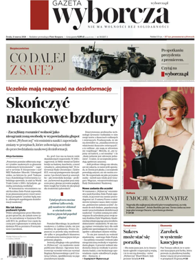 Cover of Gazeta Wyborcza Stoleczna
