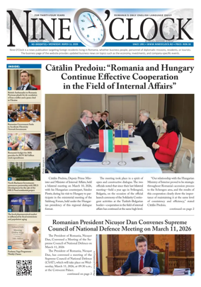 Cover of Nine o clock (Romania) Daily