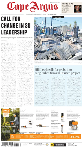 Cover of Cape Argus (PM Edition)