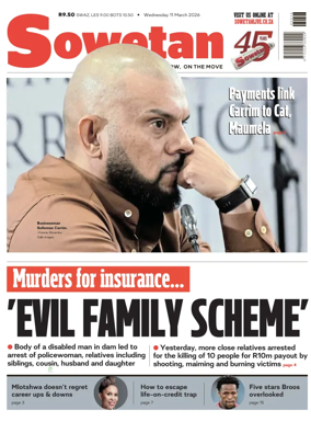 Cover of Sowetan
