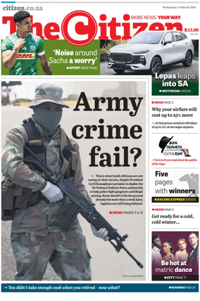 Cover of The Citizen (Gauteng)