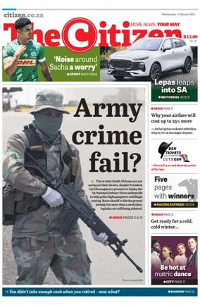 Cover of The Citizen (KZN)