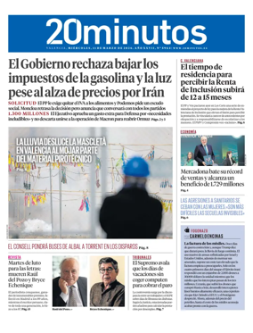 Cover of 20 Minutos Valencia