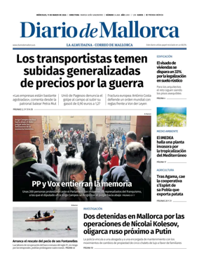 Cover of Diario de Mallorca