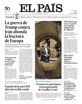 Cover of EL PAIS Euskadi