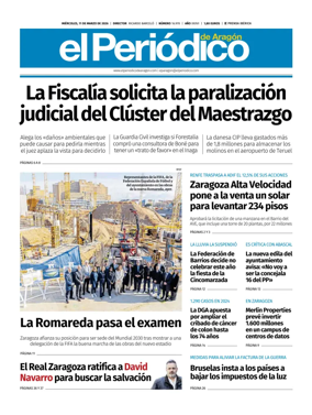 Cover of El Periodico Aragon