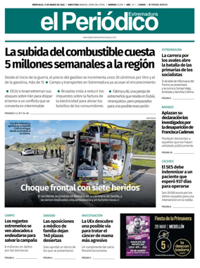 Cover of El Periodico Extremadura