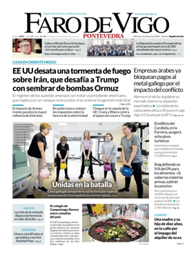 Cover of Faro de Vigo (Pontevedra)