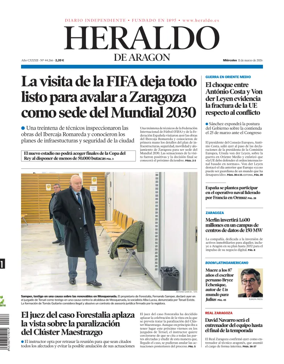 Cover of Heraldo de Aragon