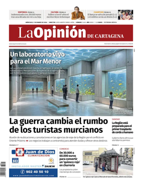 Cover of La Opinion de Murcia (Cartagena)